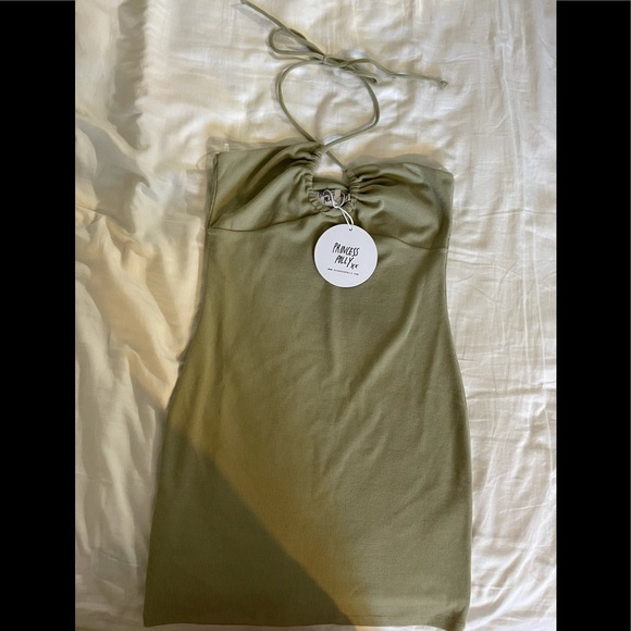 New Clarke Mini Dress- Khaki 💕 - Picture 3 of 4